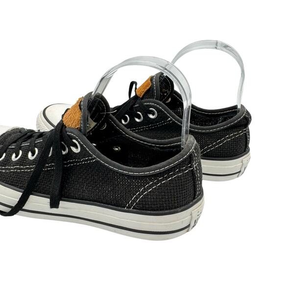 Converse Chuck Taylor All Star Black Woven Tweed Lace Up Unisex Sneaker Shoes - Picture 8 of 10